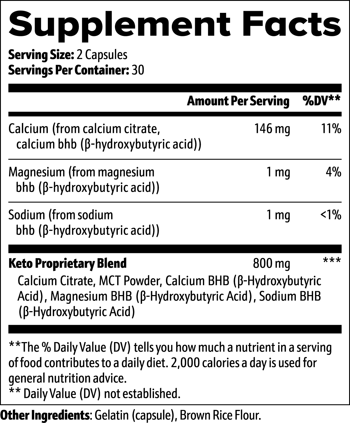 Keto BHB - Organic OTC