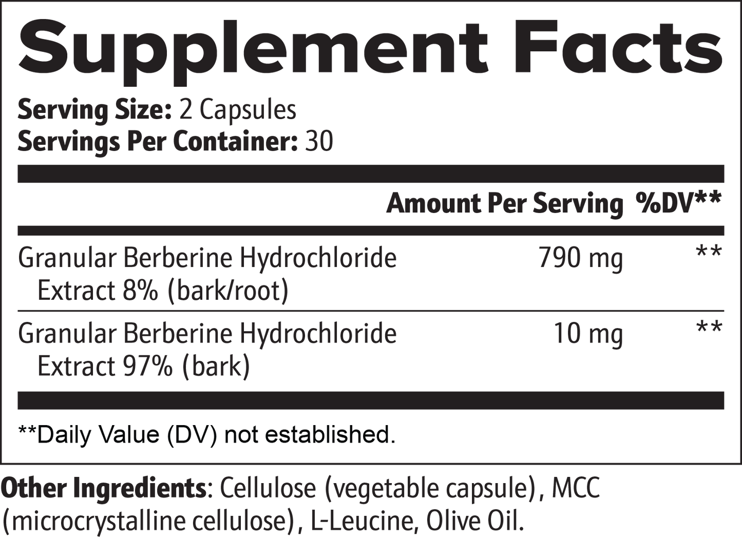 Berberine - Organic OTC