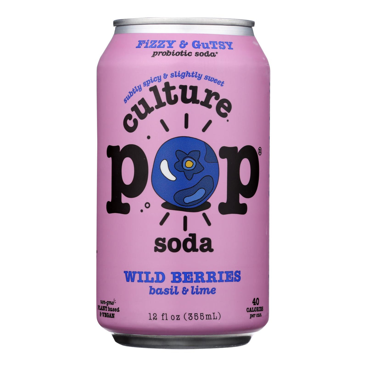 Culture Pop Soda - Soda Wild Berries - Case Of 6-4/12 Fz