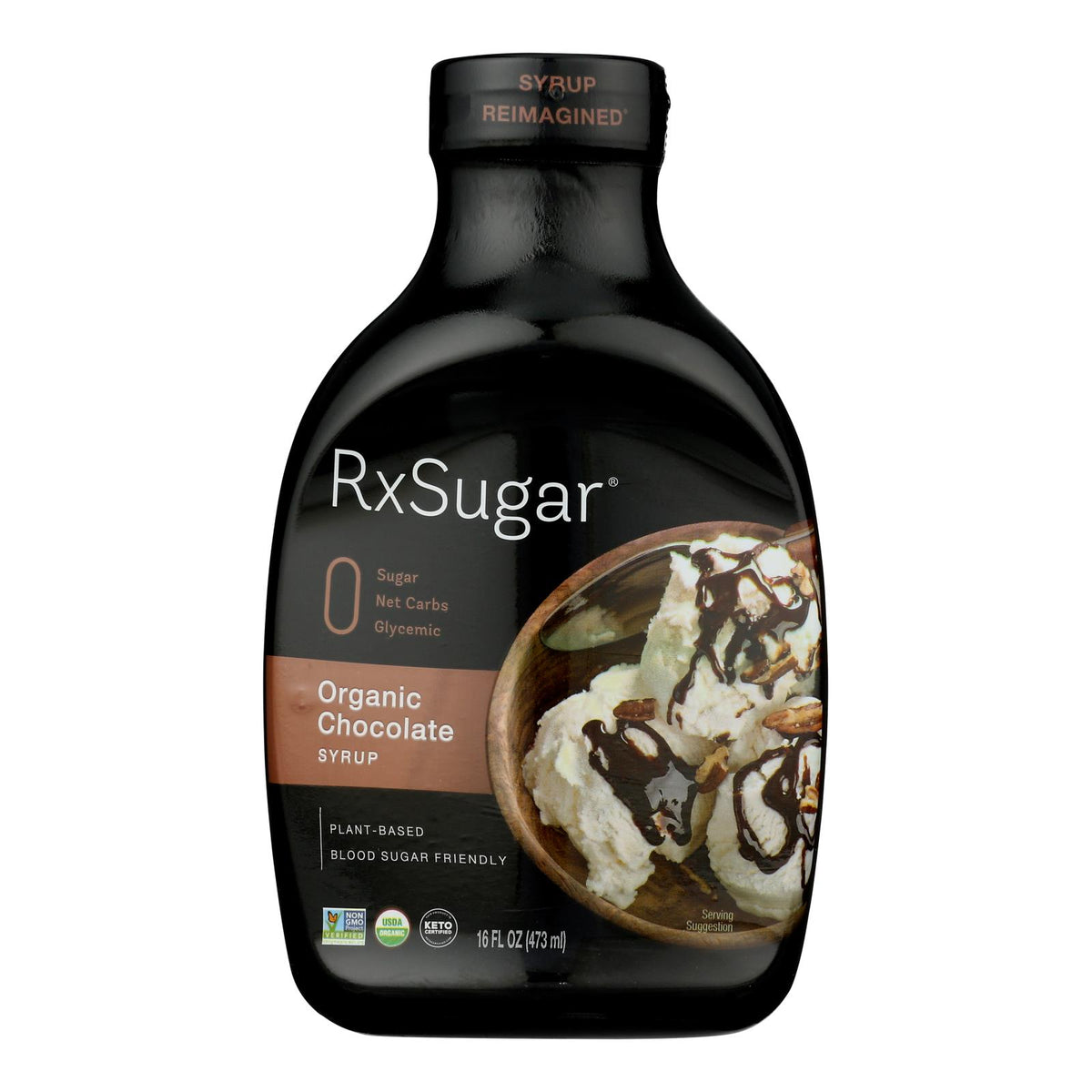 Rxsugar - Syrup Chocolate - Case Of 6-16 Fz