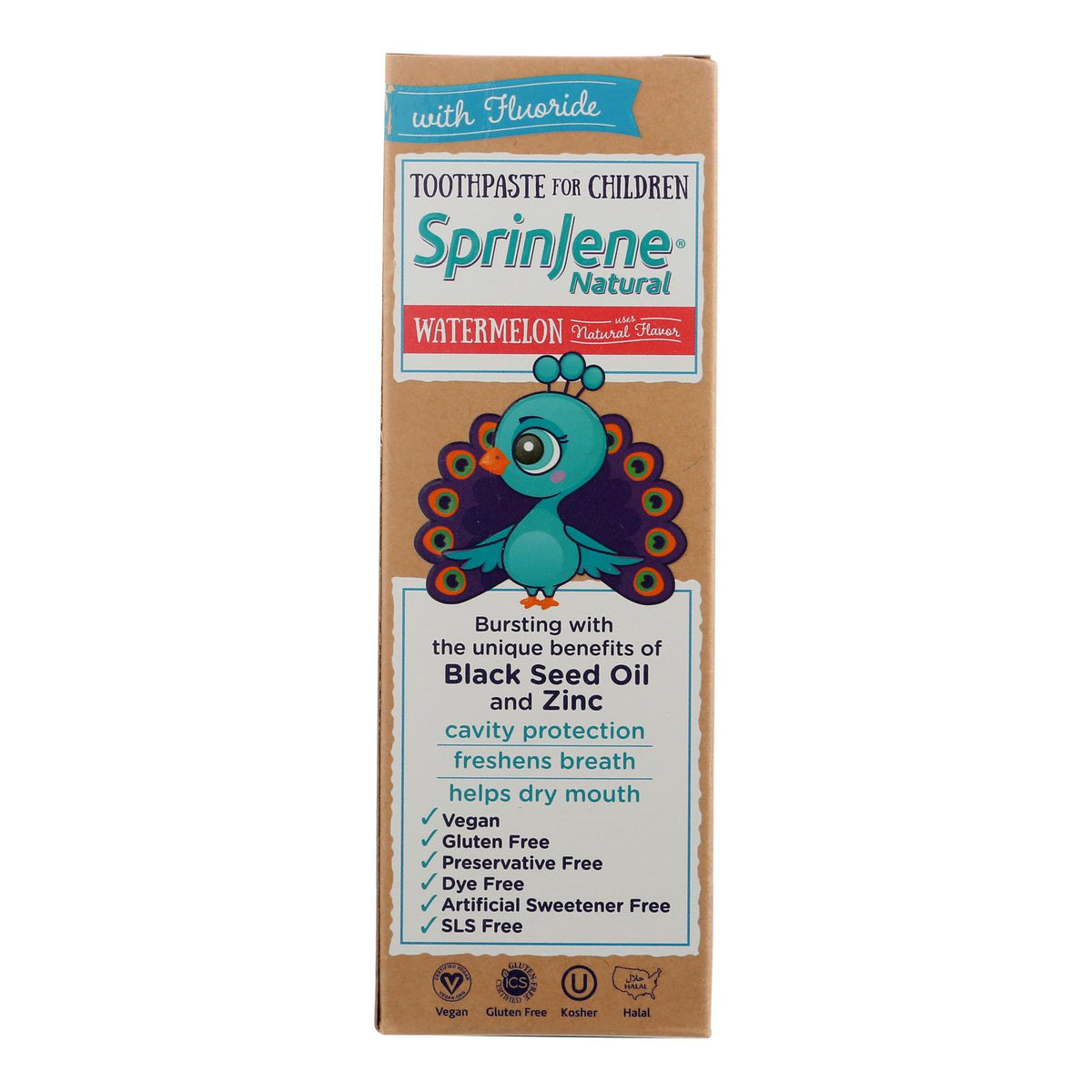 Sprinjene Natural Toothpaste - Kids - Watermelon - Fl - 3.5 Oz