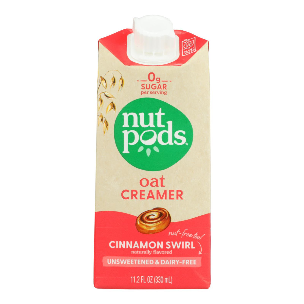 Nutpods - Crmr Oat Unswt Cinnamon Swrl - Case Of 12-11.2 Fz