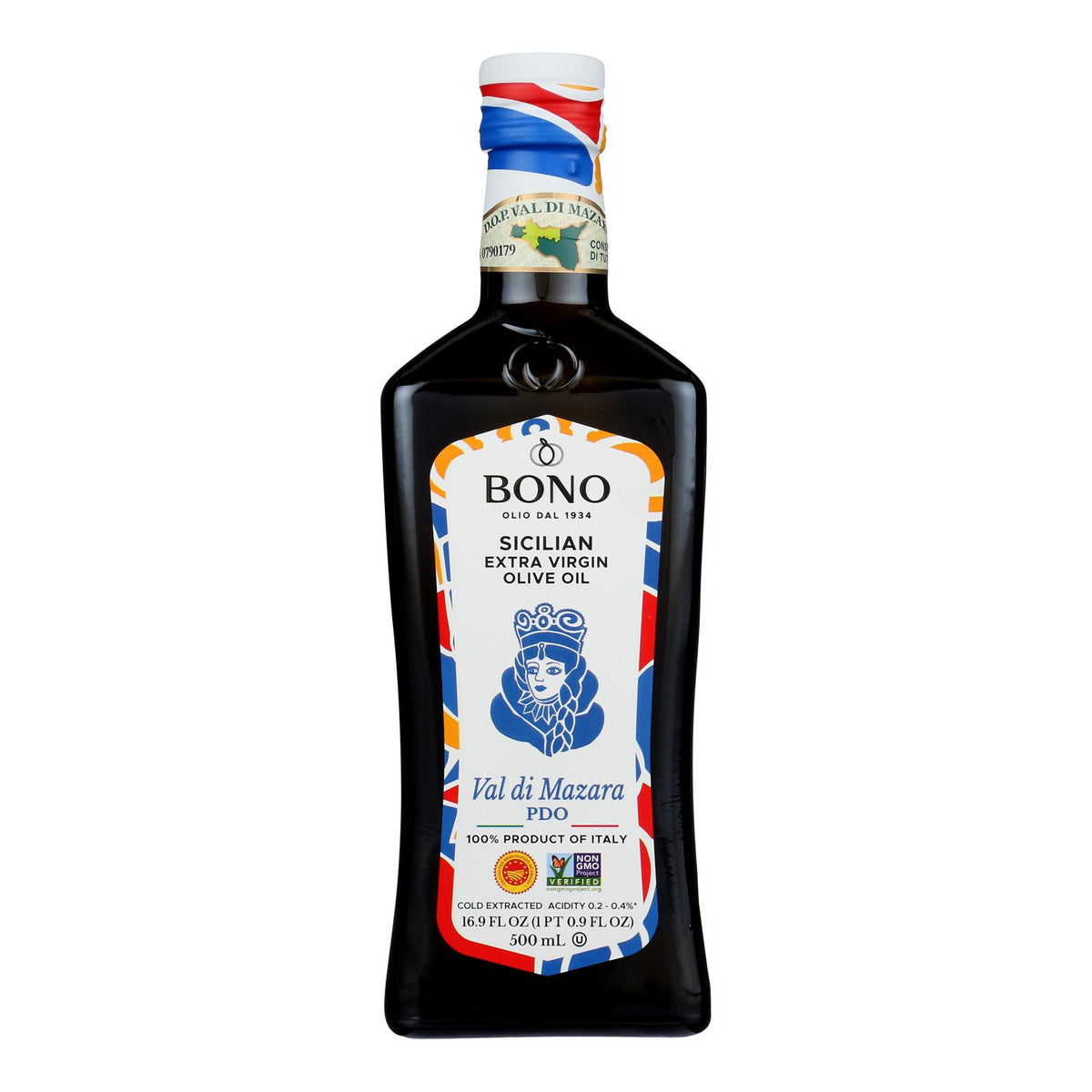 Bono Sicilian Extra Virgin Olive Oil  - Case Of 6 - 16.9 Fz