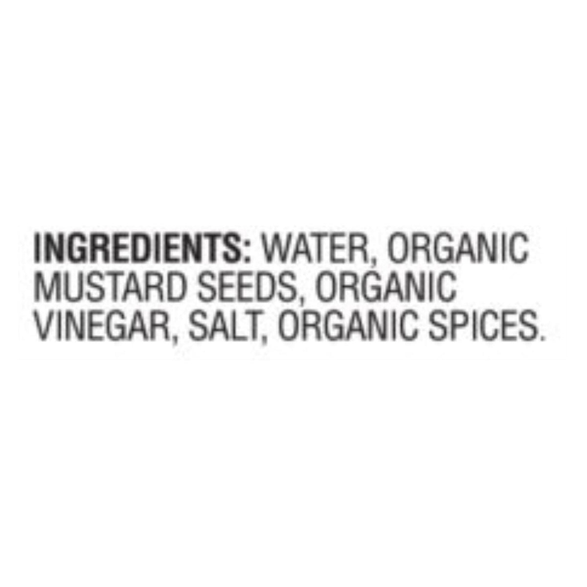 Woodstock Organic Stone Ground Mustard - Case Of 12 - 8 Oz