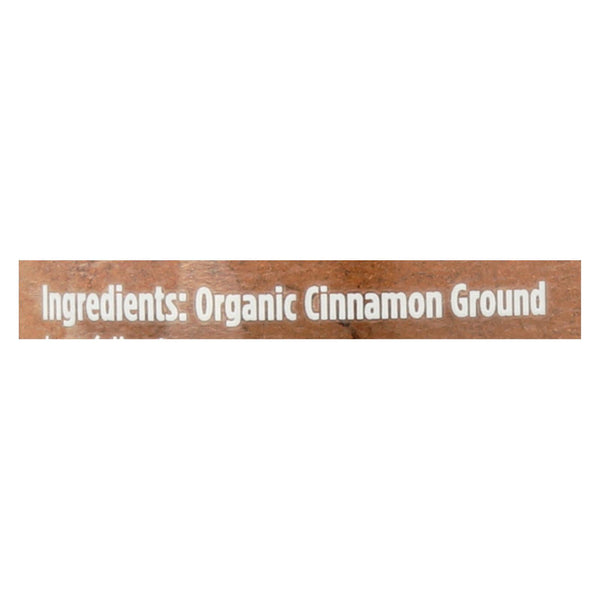 Spicely Organics - Organic Cinnamon - Ground - Case Of 3 - 1.4 Oz.