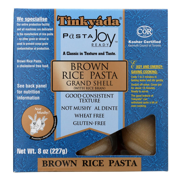 Tinkyada Brown Rice Pasta - Grand Shell - Case Of 12 - 8 Oz