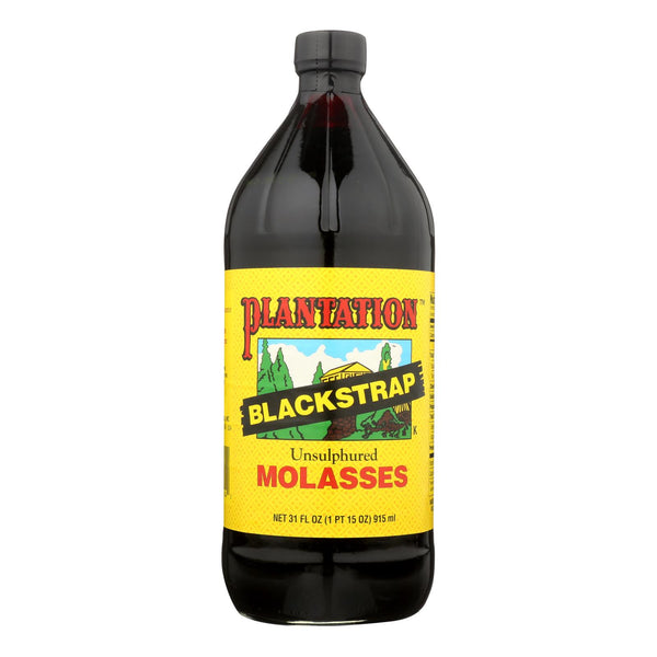 Plantation Blackstrap Molasses Syrup - Unsulphured - Case Of 12 - 31 Fl Oz.