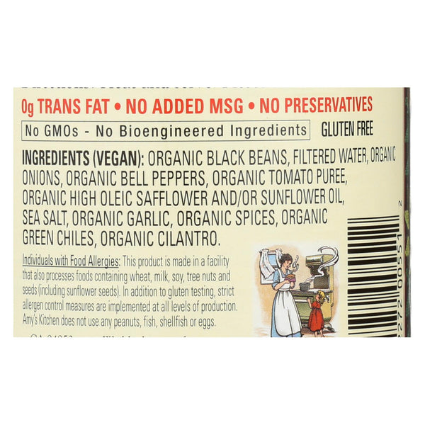 Amy's - Organic Refried Black Beans - Case Of 12 - 15.4 Oz.