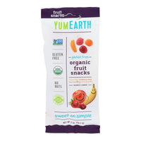 Yumearth Organics - Organic Fruit Snack - 4 Flavors - Case Of 12 - 2 Oz.