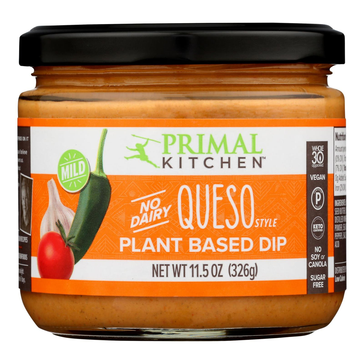 Primal Kitchen - Dip Vegan Queso.mild - Case Of 6-11.5 Oz