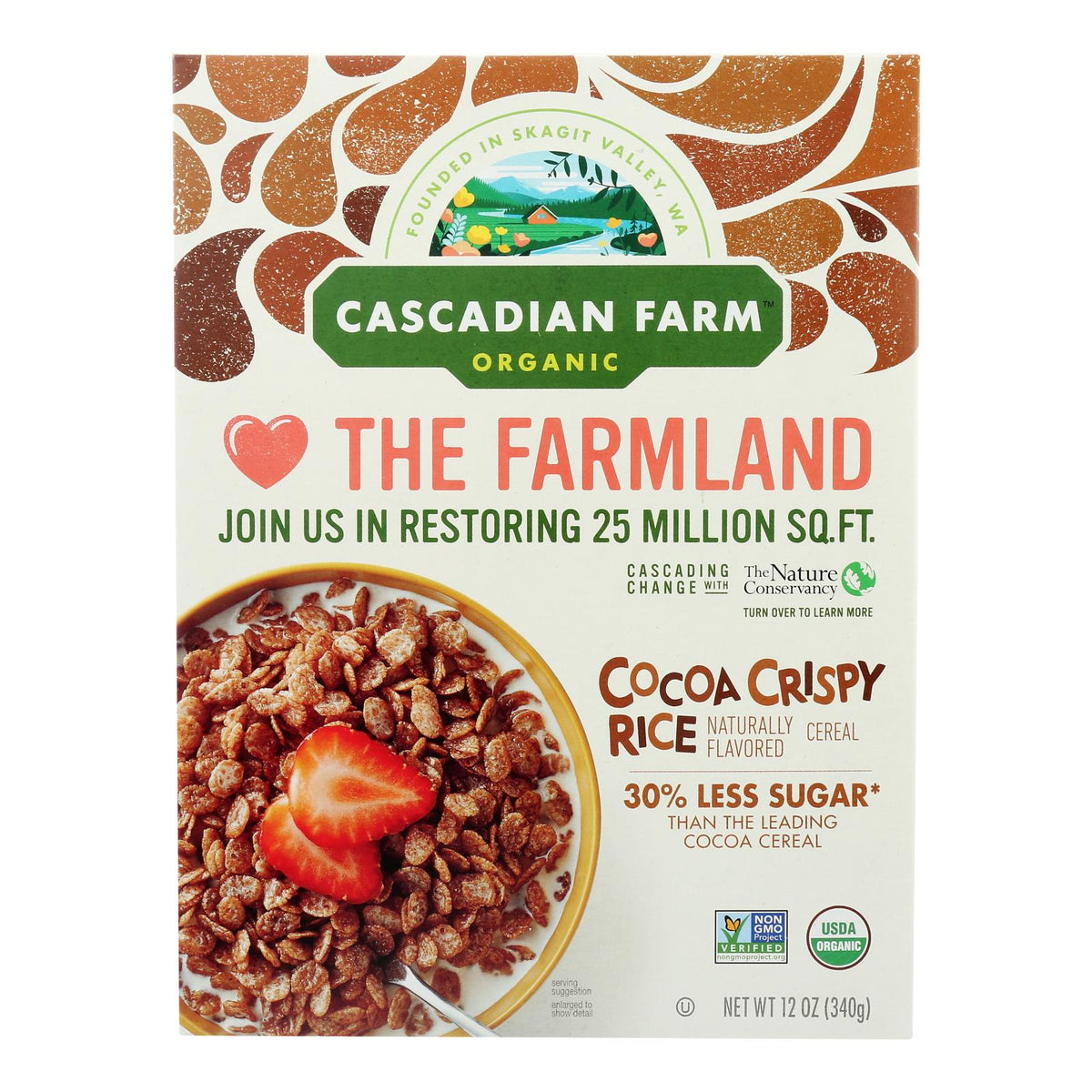 Cascadian Farm - Creal Cocoa Crispy Rice - Case Of 10-12 Oz