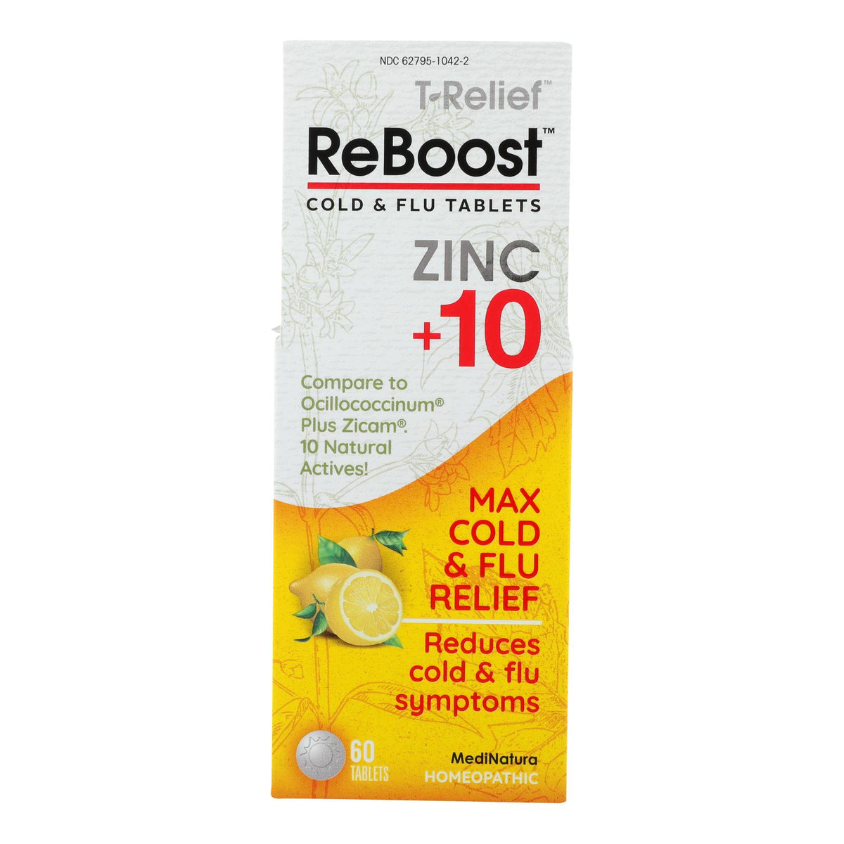 Reboost-medinatura - Tabs Cld/flu Zinc+10 Lemon - 1 Each-60 Tab