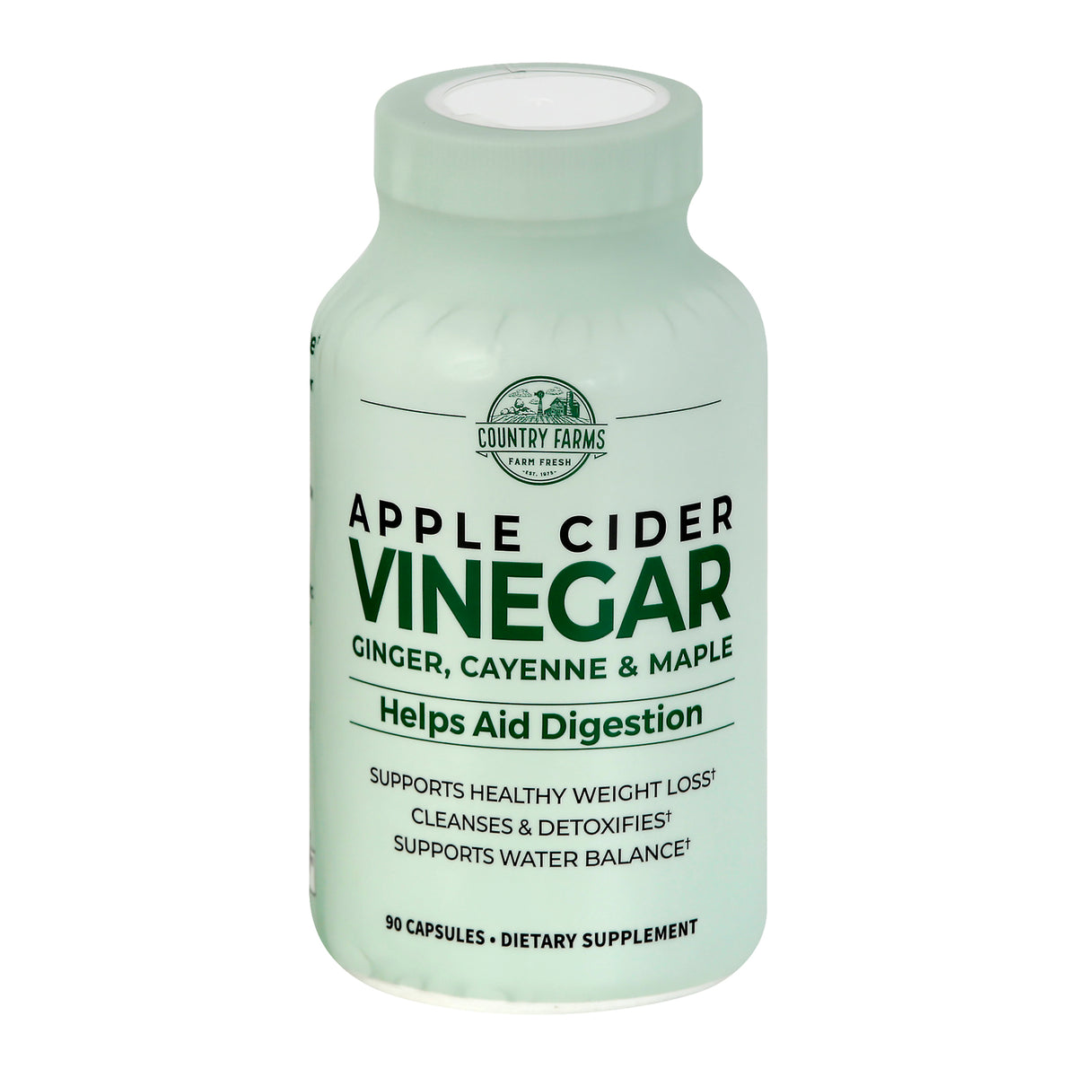 Country Farms - Apple Cdr Vinegar Capsule - 1 Each-90 Ct