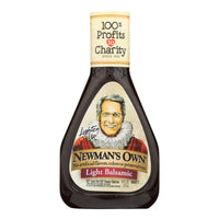 Newman's Own Lighten Up Balsamic Vinaigrette Salad Dressing - Case Of 6 - 16 Fl Oz.