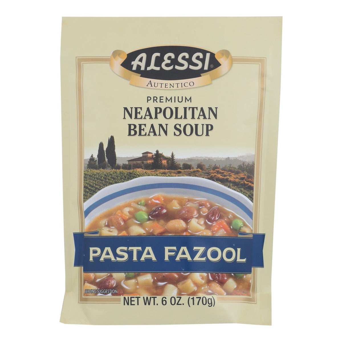 Alessi - Neapolitan Bean Soup - Pasta Fazool - Case Of 6 - 6 Oz.