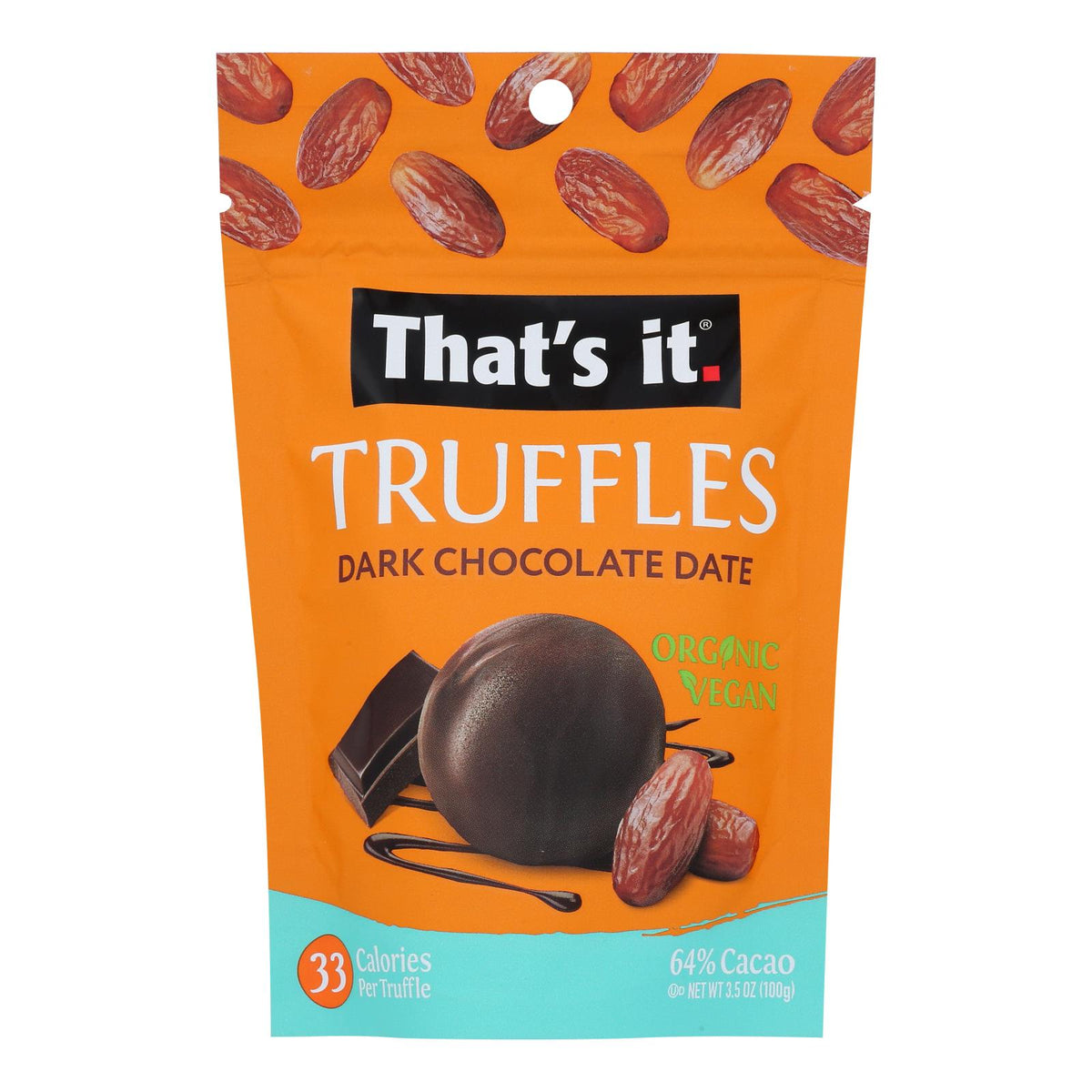 That's It - Trffl Dark Chocolate Date - Case Of 6-3.5 Oz