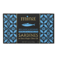 Mina - Sardines Sk/bo In Evoo - Case Of 12-4.4 Oz