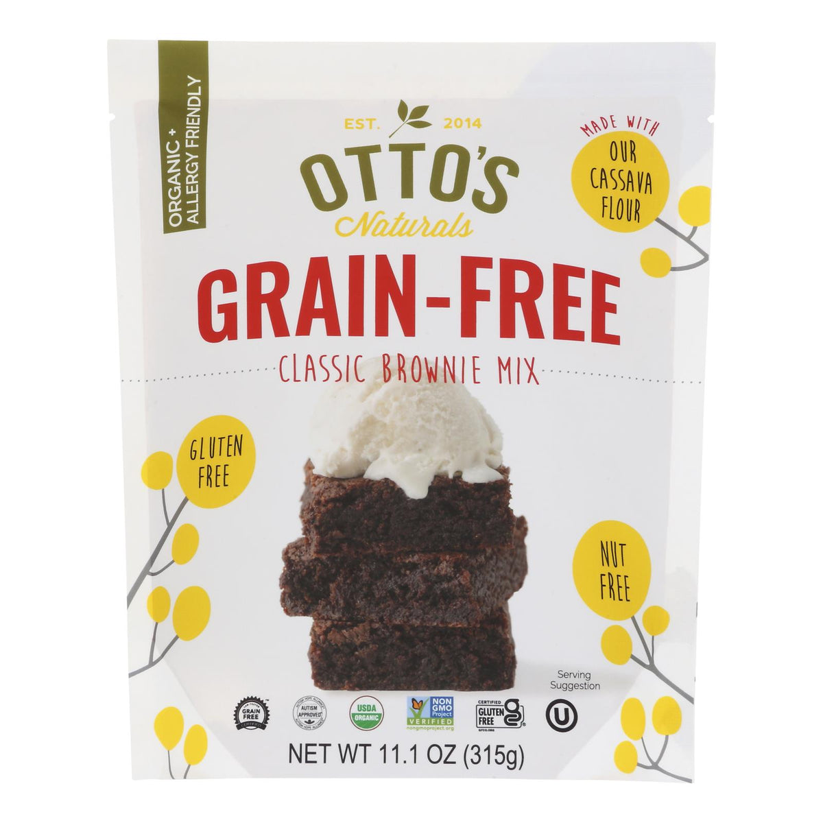 Otto's Naturals - Brni Mx Classic Green Free - Case Of 6-11.1 Oz