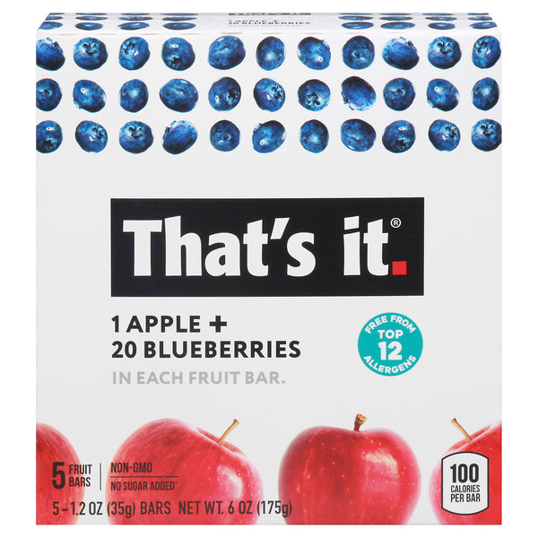 That's It - Fruit Bar Apple Bbry - Case Of 6-5/1.2 Oz.