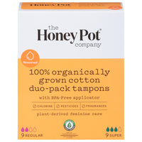 The Honey Pot - Du-pk Tampn Pltc App Usnt - 1 Each-18 Ct