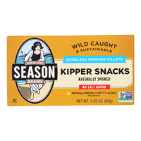 Season Brand - Fish Kipper Snacks - Case Of 12-3.25 Oz