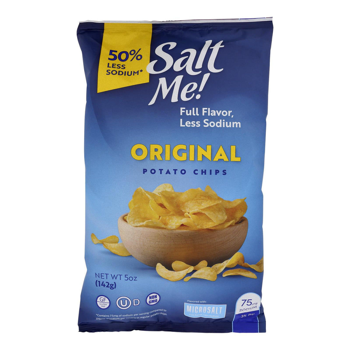 Saltme! - Potato Chips Original - Case Of 12-5 Oz