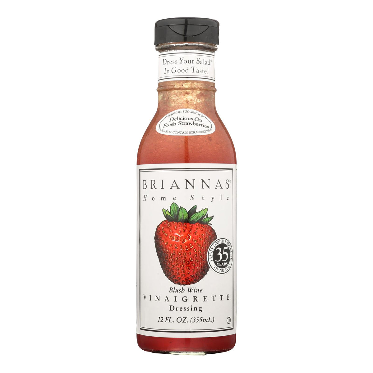 Brianna's - Salad Dressing - Blush Wine Vinaigrette - Case Of 6 - 12 Fl Oz.