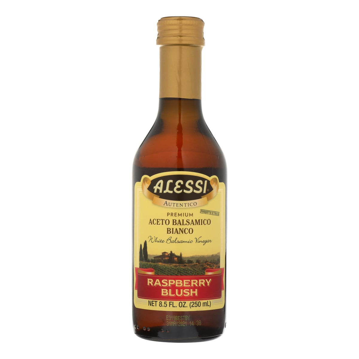 Alessi - Vinegar - White Balsamic Raspberry Blush - Case Of 6 - 8.5 Fl Oz.