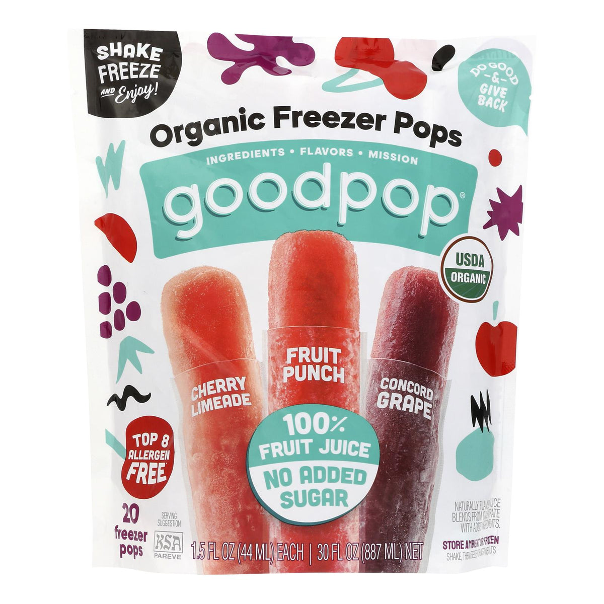 Goodpop - Freezer Pops Variety - Case Of 6-20/1.5 Z