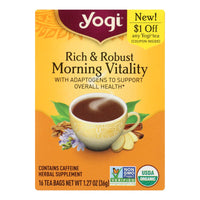 Yogi - Tea Morning Vitality - Case Of 6-16 Bag