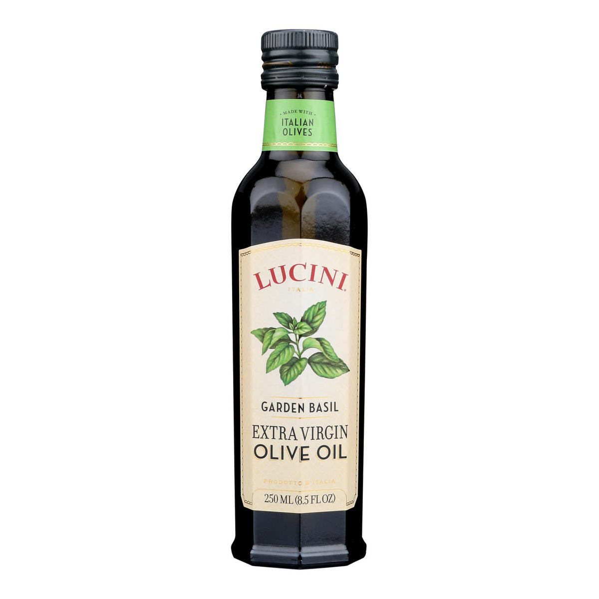 Lucini Italia Extra Virgin Tuscan Basil Olive Oil - Case Of 6 - 8.5 Fl Oz