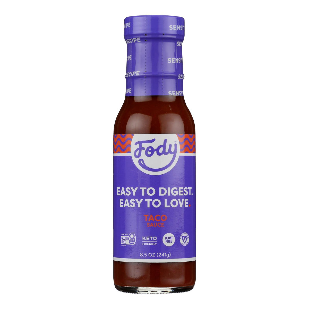 Fody Food Company - Sauce Taco Gluten Free - Case Of 6 - 8.5 Oz