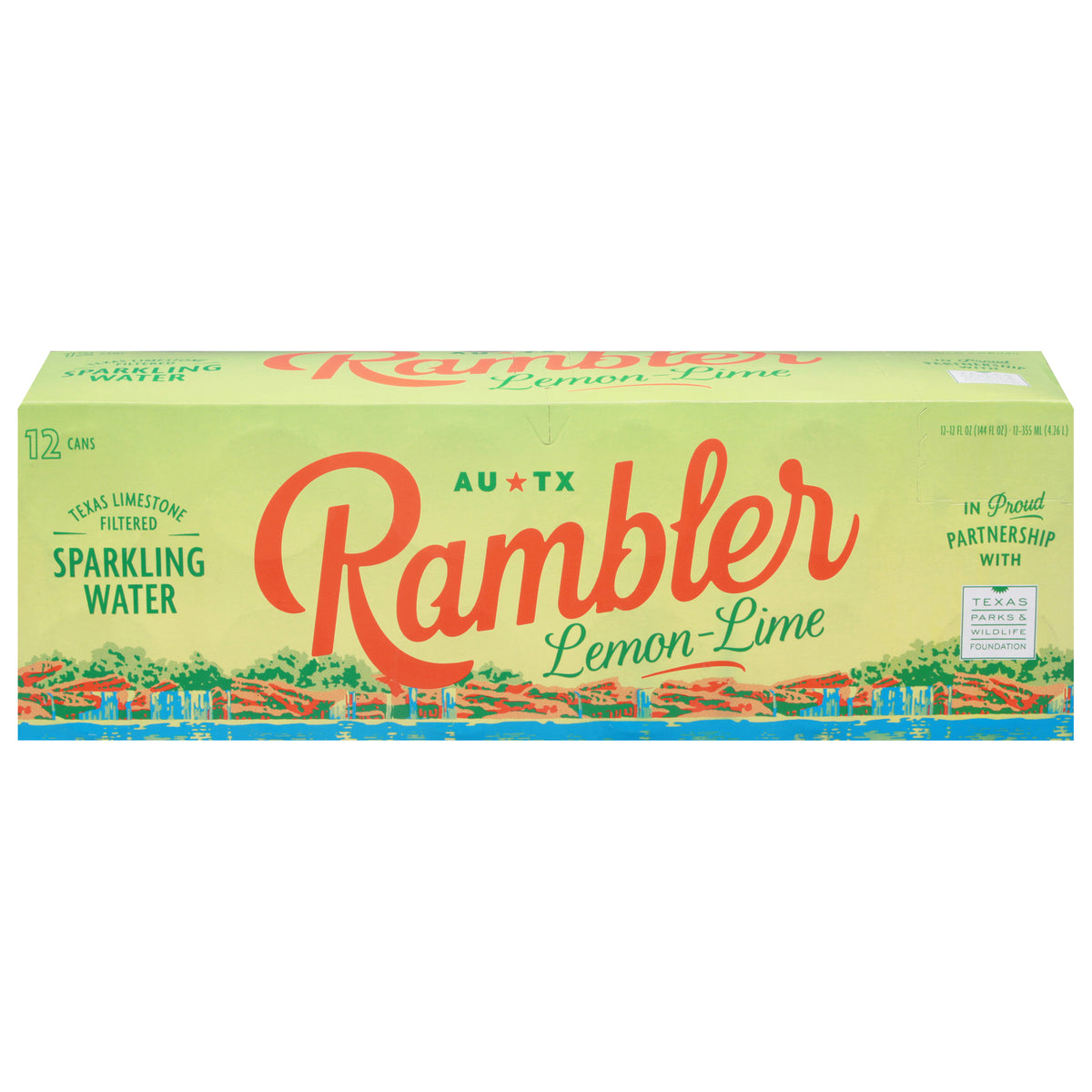 Rambler - Water Sparkling Lemon Lime - Case Of 2-12/12 Fz