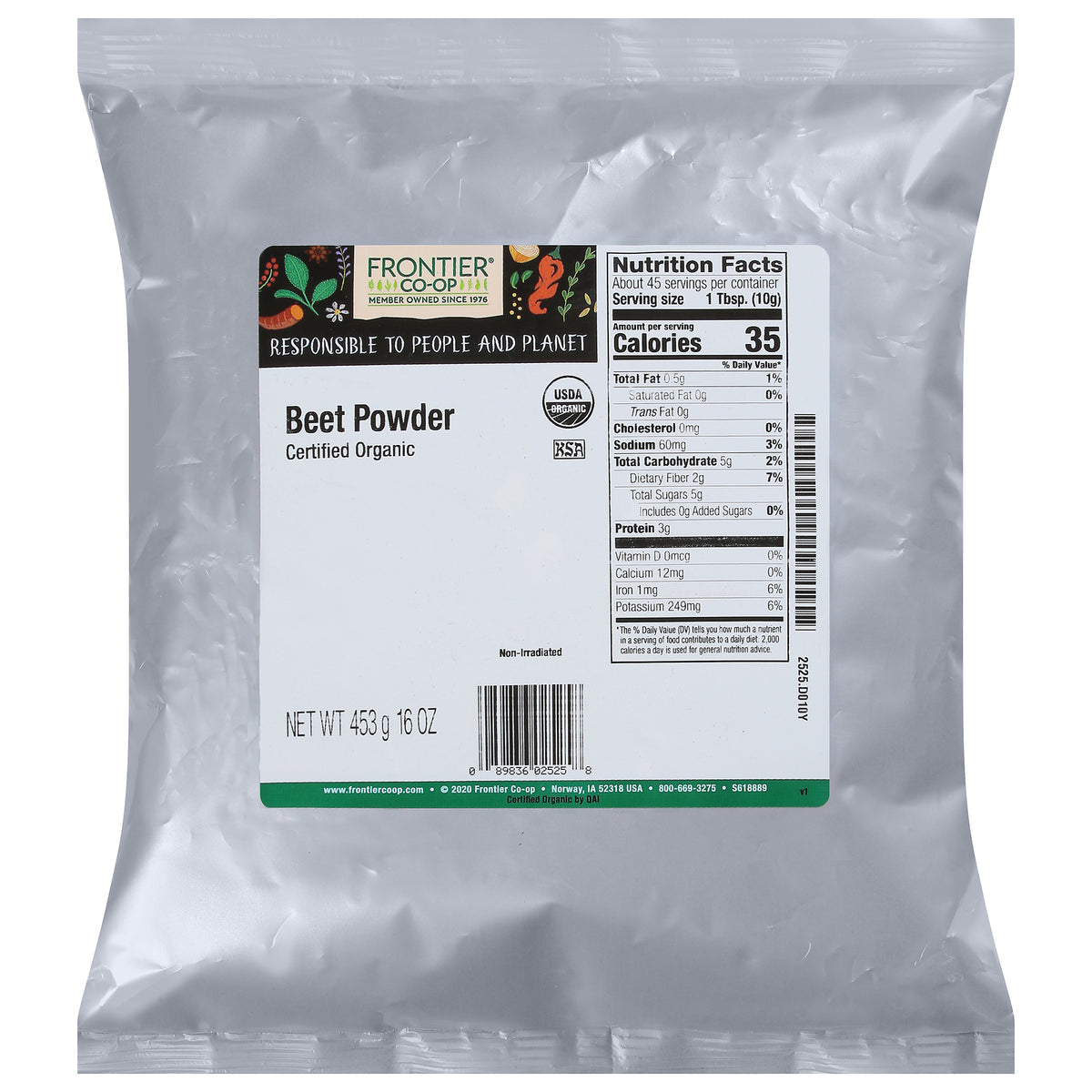 Frontier Herb - Beet Powder - 1 Each Lbs.