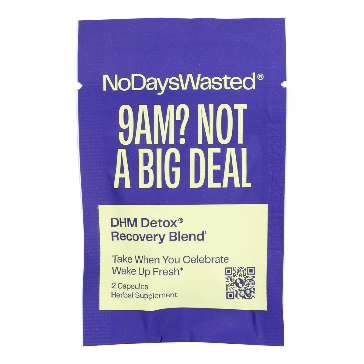 No Days Wasted - Displaydhm Detox Rcvr 30 Ct - Case Of 30-ct