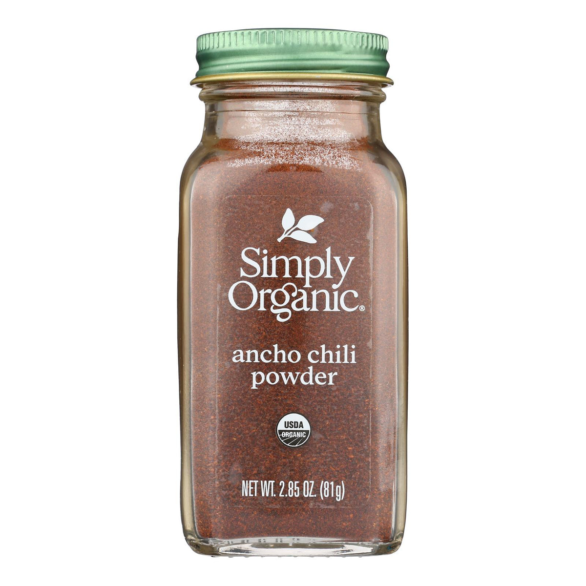 Organic Ancho Chili Powder From Simply Organic  - Case Of 6 - 2.85 Oz.