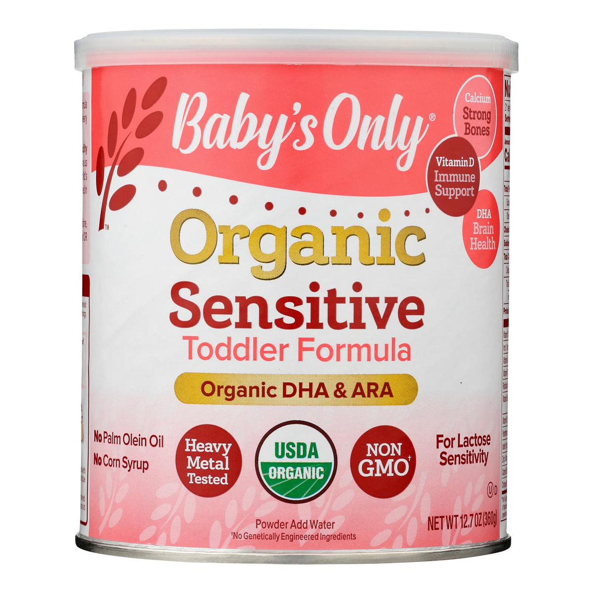 Babys Only Organic Toddler Formula - Organic - Lactorelief - Lactose Free - 12.7 Oz - Case Of 6