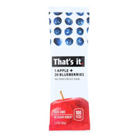 That's It Fruit Bar - Apple And Blueberry - Case Of 12 - 1.2 Oz