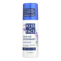 Kiss My Face Deodorant Liquid Rock Roll-on Lavender - 3 Fl Oz