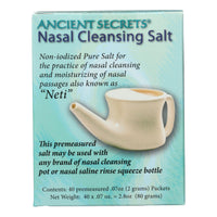 Ancient Secrets Nasal Cleansing Salt Packets - 40 Packets