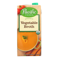 Pacific Natural Foods Vegetable Broth - Organic - Case Of 12 - 32 Fl Oz.