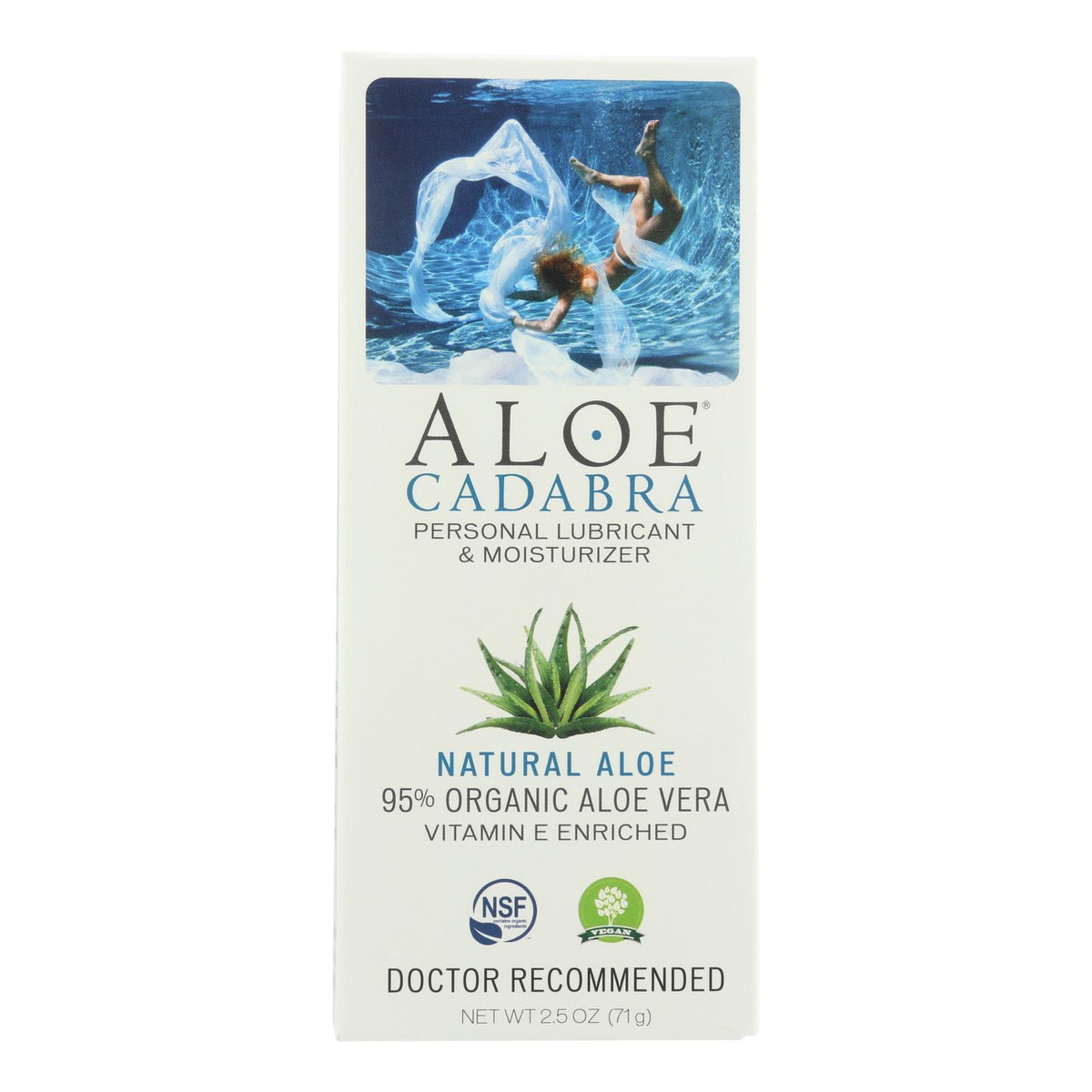 Aloe Cadabra Natural Organic Personal Lubricant - Natural Aloe Unscented - 2.5 Oz