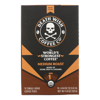 Death Wish Coffee - Coffee Medium Rst Single Srv - Case Of 6-10 Ct