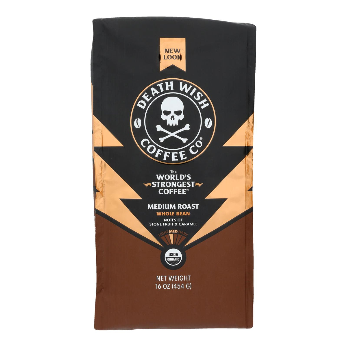 Death Wish Coffee - Coffee Medium Rst Whole Bean - Case Of 6-16 Oz