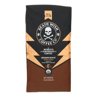 Death Wish Coffee - Coffee Medium Rst Whole Bean - Case Of 6-16 Oz