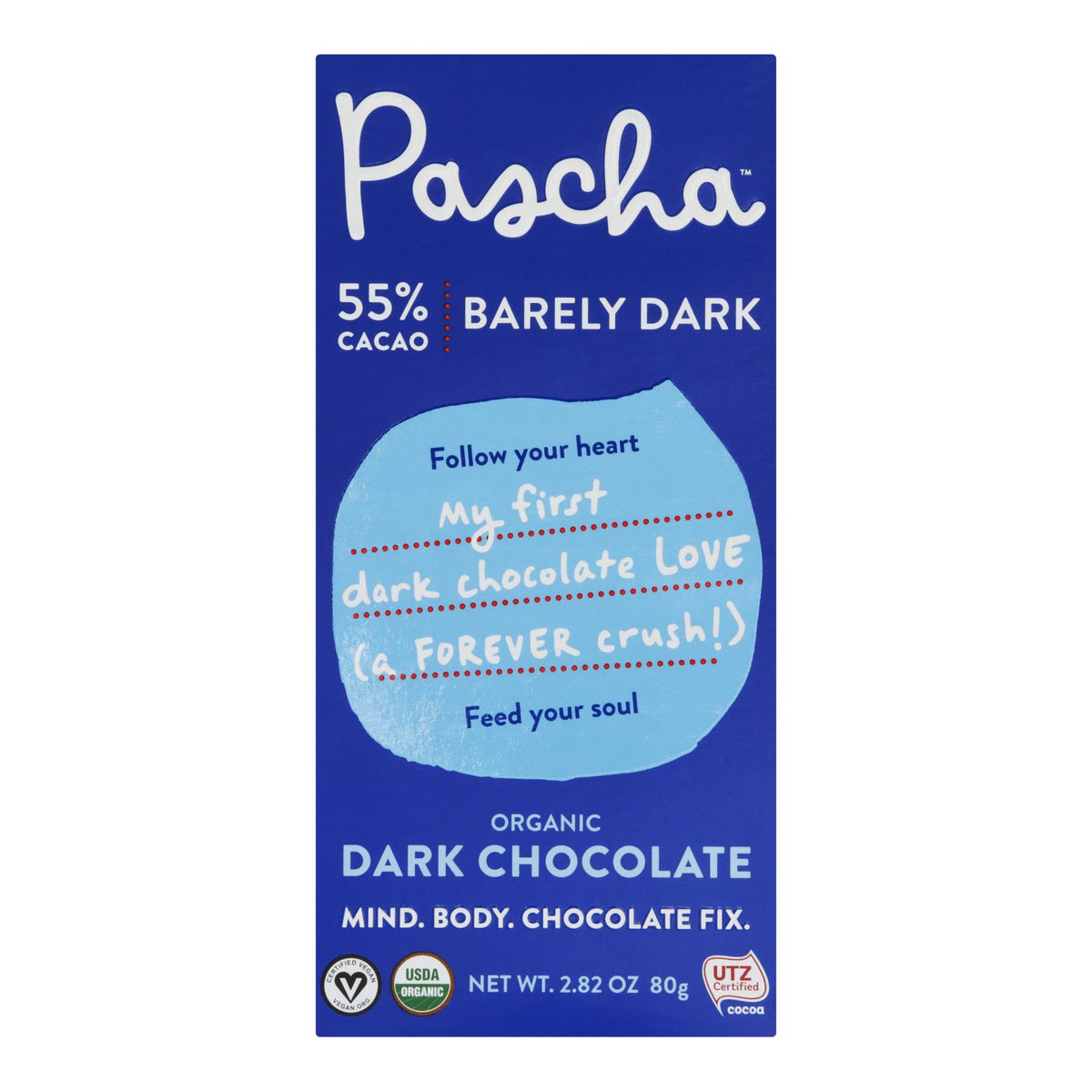 Pascha - Bar Chocolate 55% Cacao - Case Of 10 - 2.82 Oz