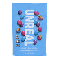 Unreal Dark Chocolate Peanut Gems  - Case Of 6 - 5 Oz