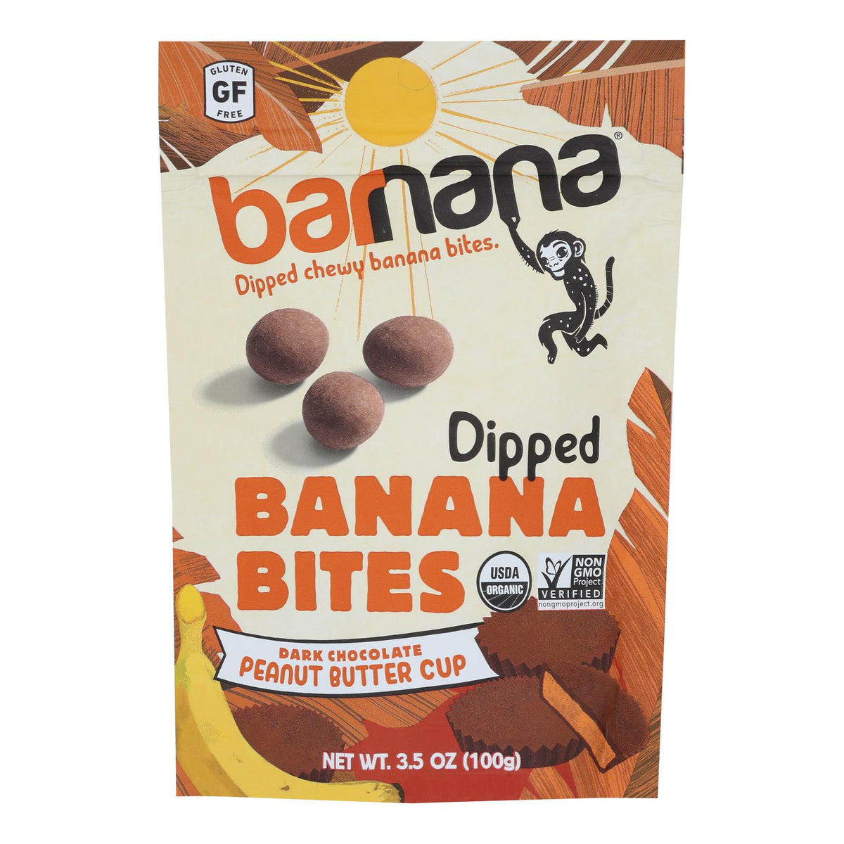 Barnana - Ban Bites Chocolate Pb Cup - Case Of 12 - 3.5 Oz