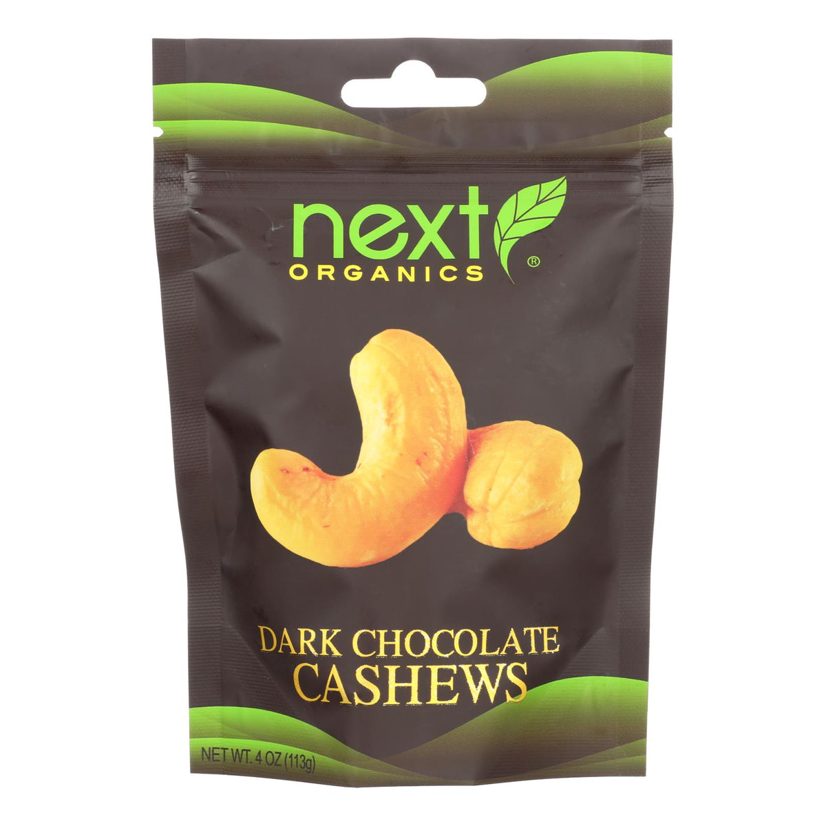 Next Organics Cashews, Dark Chocolate  - Case Of 6 - 4 Oz