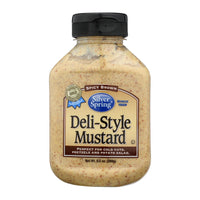 Silver Spring Mustard - Deli Style - Squeeze - Case Of 9 - 9.5 Oz